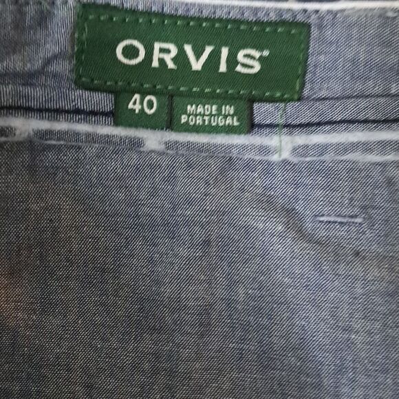 Orvis flat front shorts size 40 - Picture 2 of 5